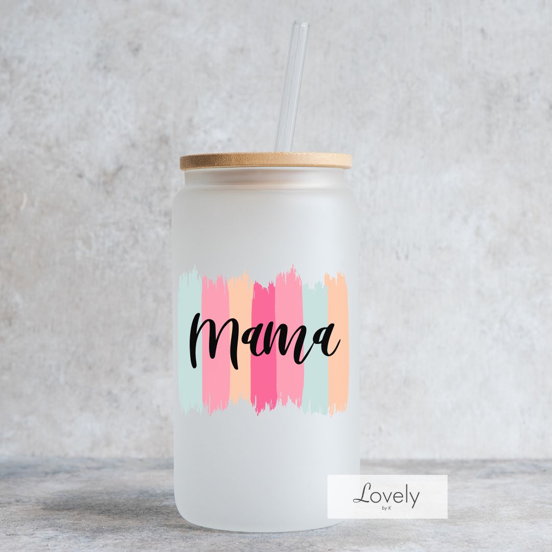 MAMA PAINT STROKE - FROSTED GLASS