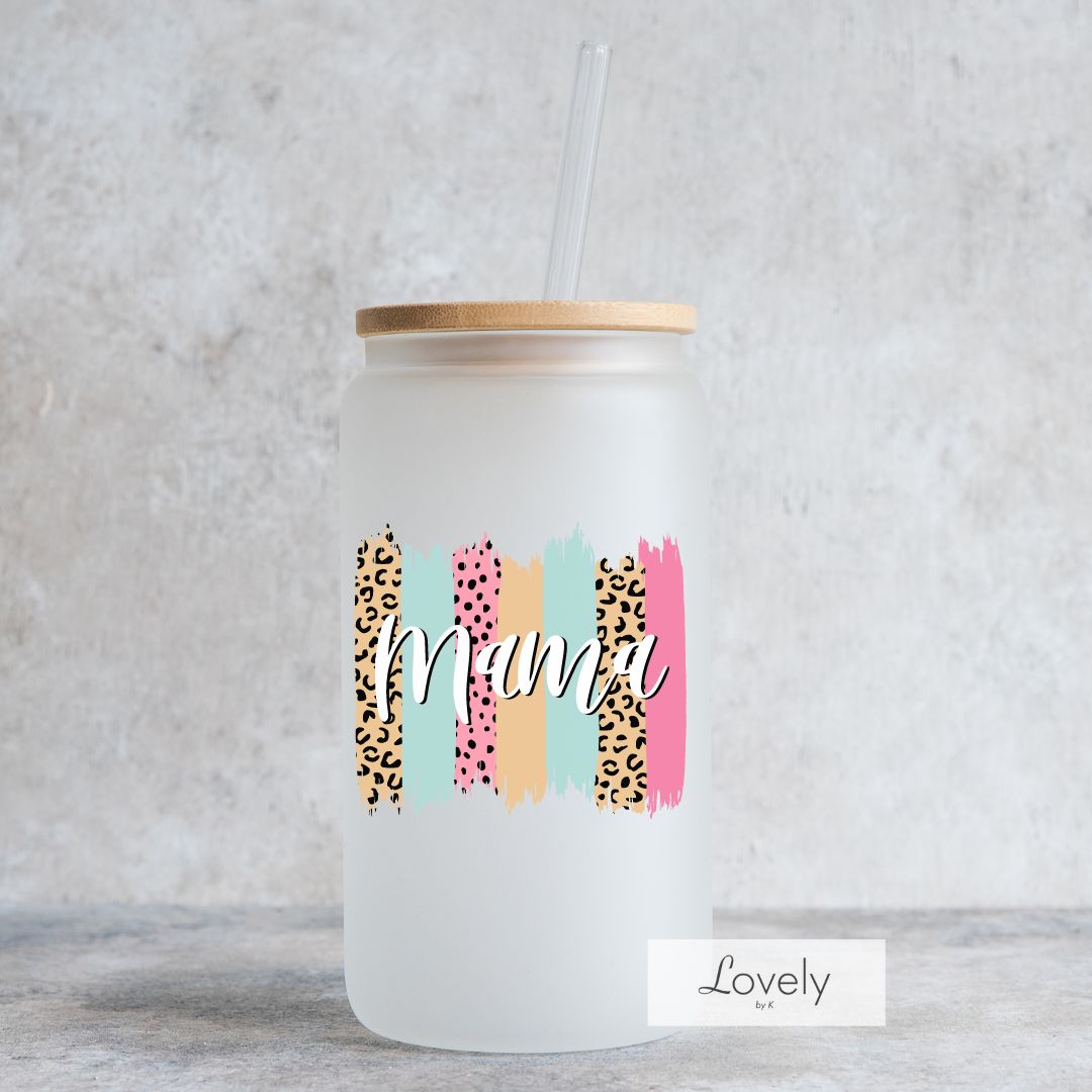 MAMA LEOPARD - FROSTED GLASS