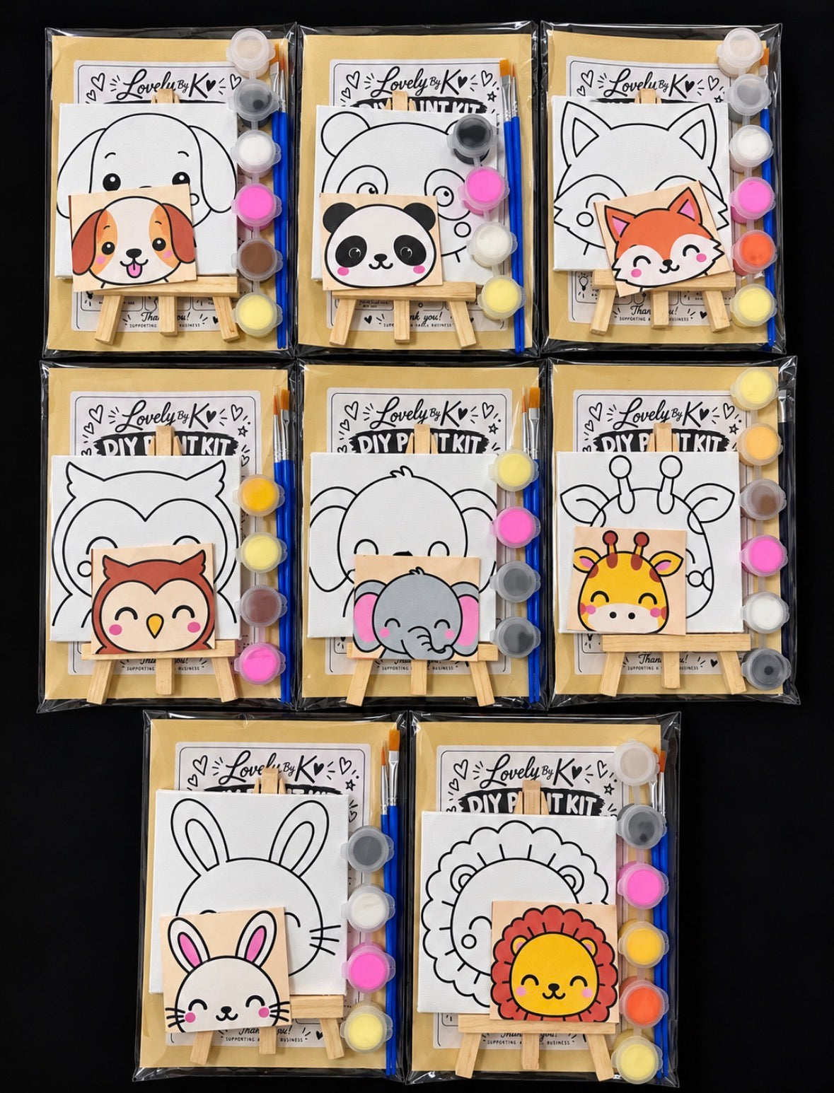 Mini Zoo Paint Kits