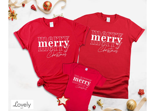 FAMILY SET TEES - RED