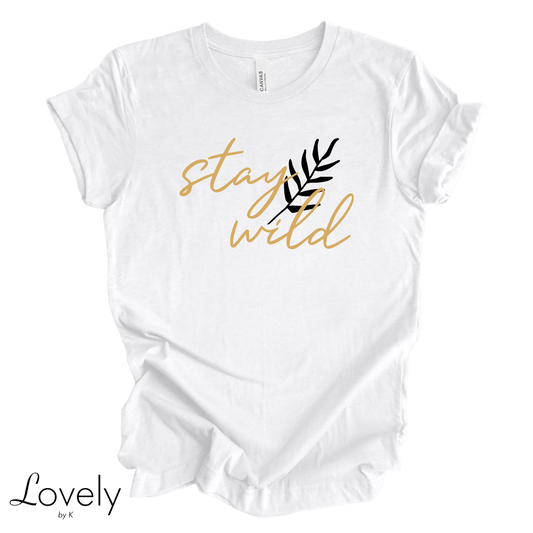 STAY WILD LEAF TEE