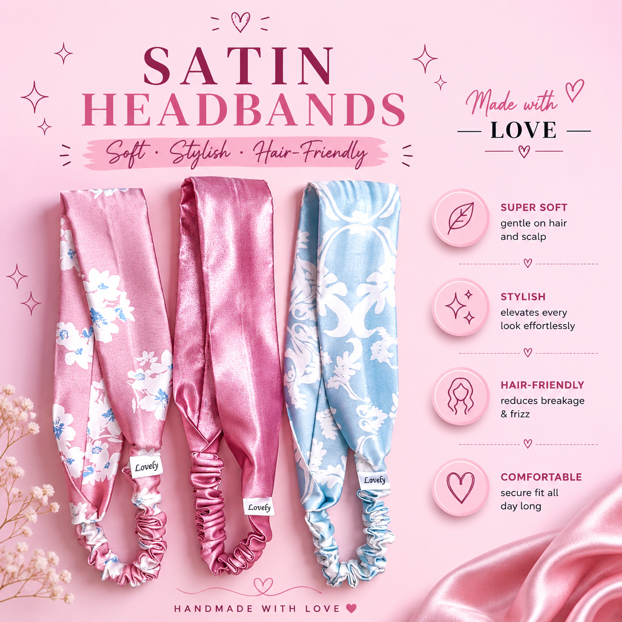SATIN HEADBAND