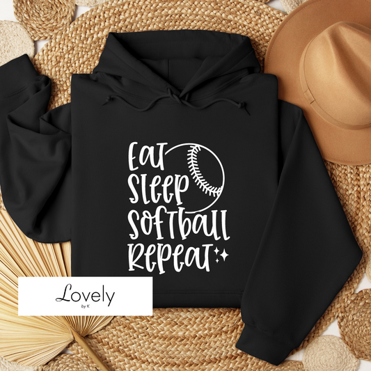 EAT SLEEP SOFTBALL REPEAT