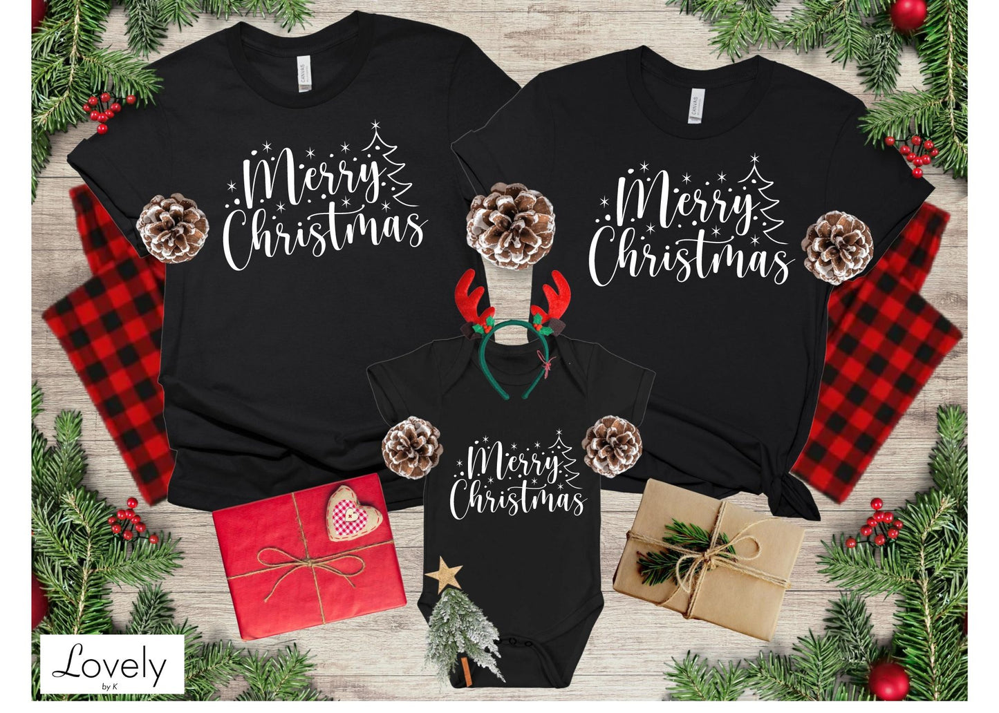 FAMILY SET TEES - BLACK