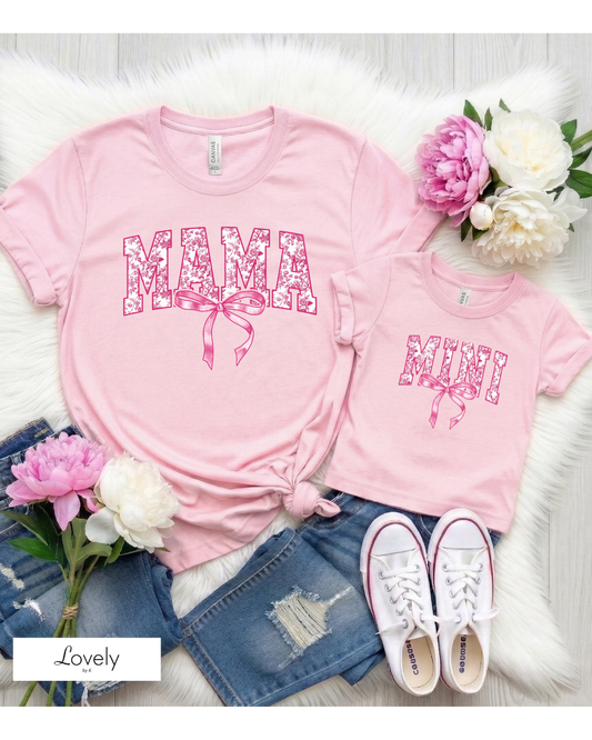 MAMA & MINI PINK BOW