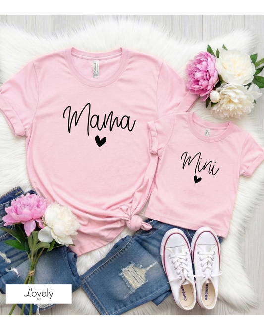 MAMA & MINI PINK HEART