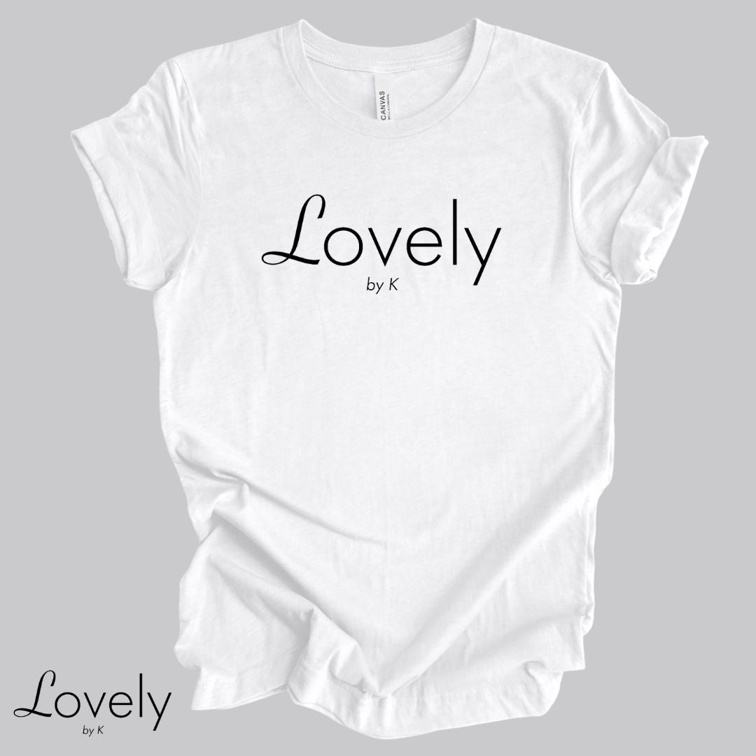 LOVELY BY K LOGO TEE