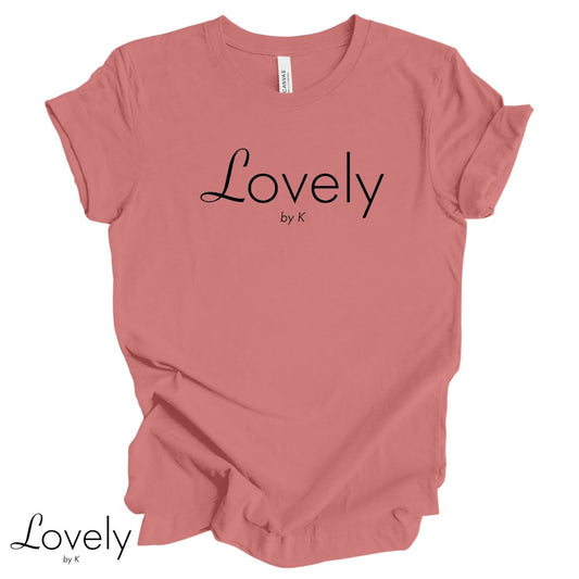 LOVELY BY K LOGO TEE