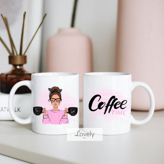 COFFEE TIME BRUNETTE MUG