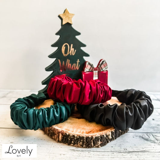 SATIN SCRUNCHED HEADBANDS